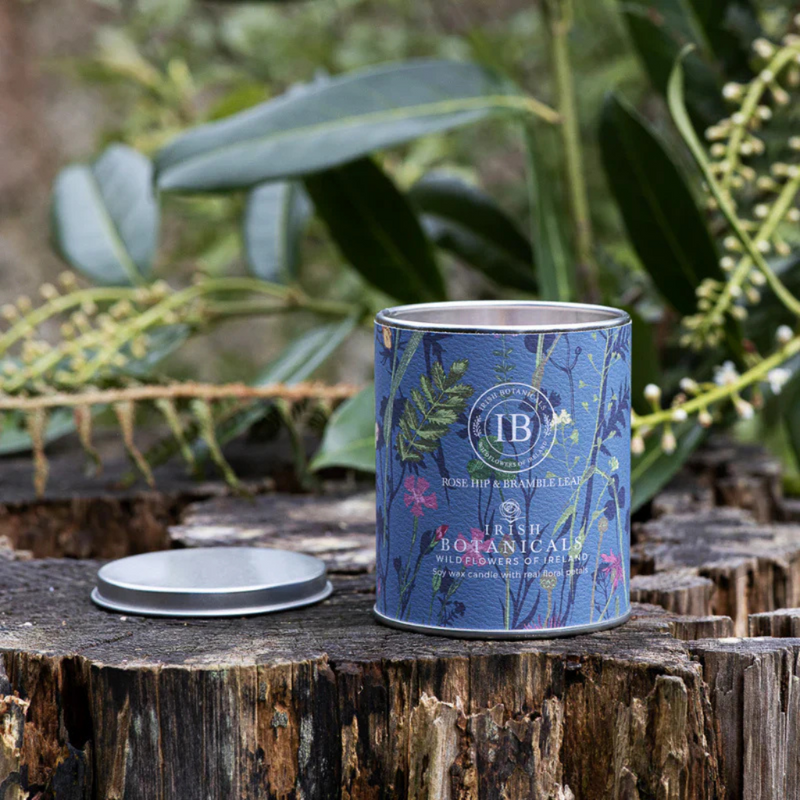 Irish Botanicals Wildflower Rosehip & Bramble Leaf Tin