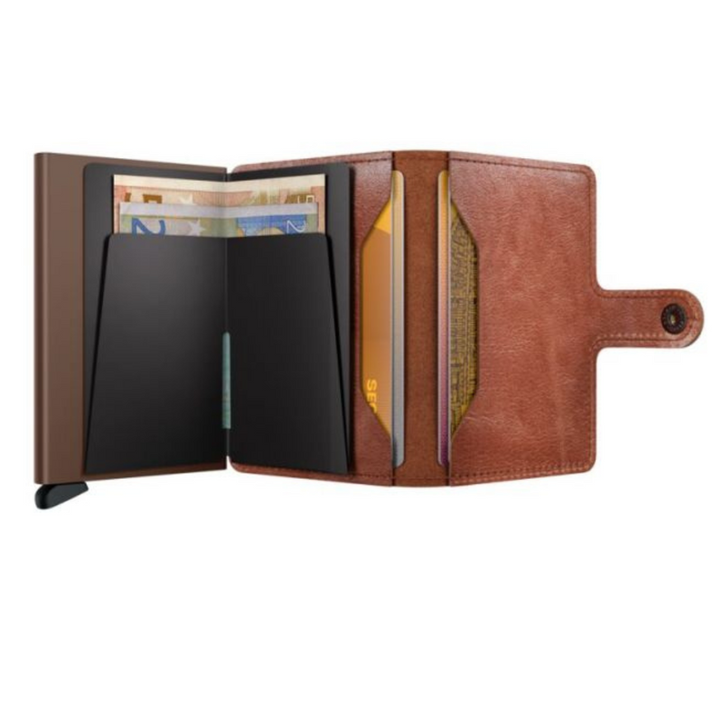 Secrid Mini Wallet Leather Vintage Cognac Brown