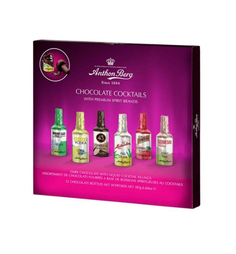 ANTHON BERG CHOC COCKTAILS 12P 187g. MULVEYS.IE