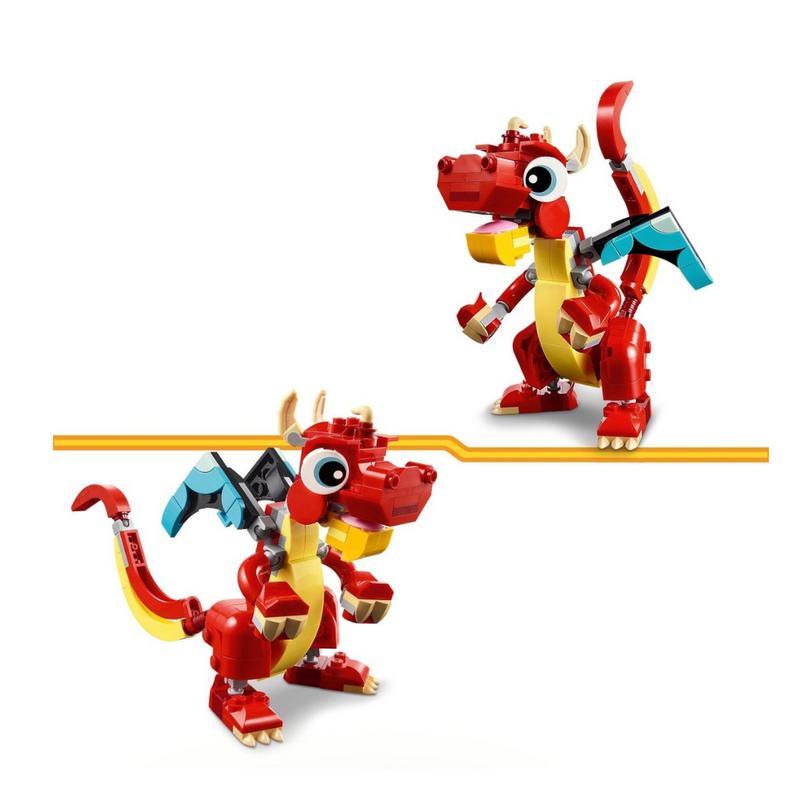 LEGO 31145 Creator 3in1 Red Dragon Toy with Animal Figures mulveys.ie nationwide shipping