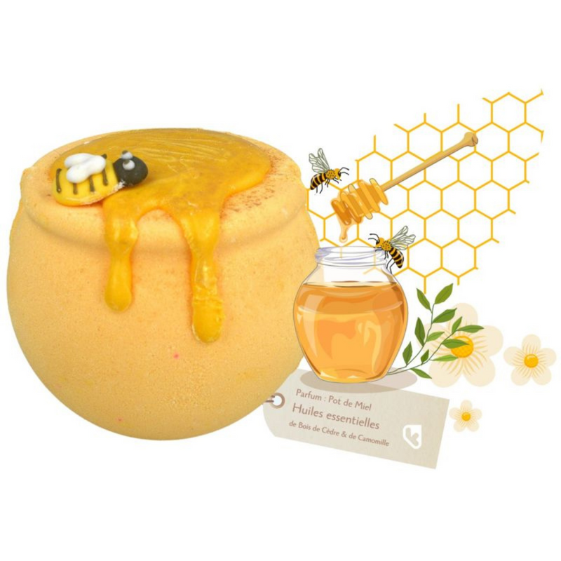 Bath Bomb - Honey Pot - BOMB COSMETICS mulveys.ie nationwide shipping
