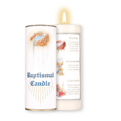 Boxed Baptismal Candle  mulveys.ie nationwide shippin;g