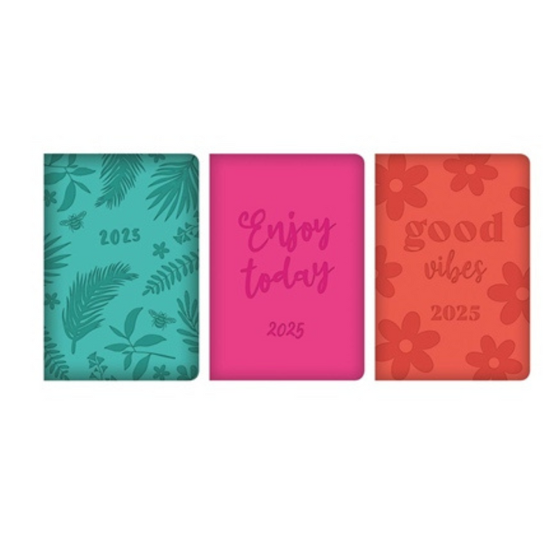 Bright Embossed POCKET DIARY mulveys.ie nationwide shipping