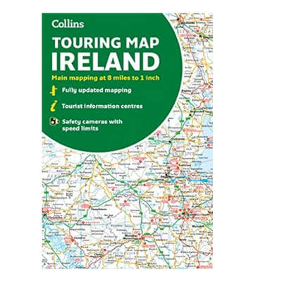 Collins Ireland Touring Map mulveys.ie nationwide shipping