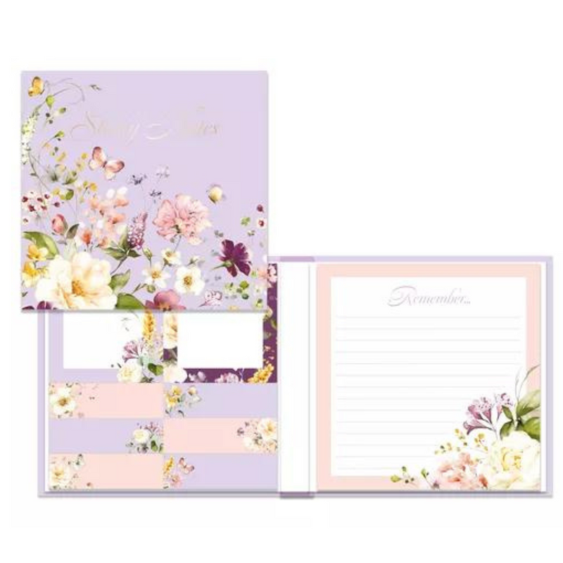 DESIGN BY VIOLET STICKY NOTES & PAD - FLEUR mulveys.ie nationwide shipping