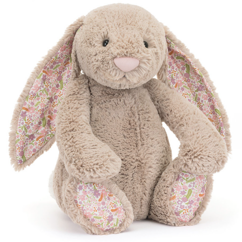 Jellycat Big Blossom Beige Bunny - Petal mulveys.ie nationwide shipping