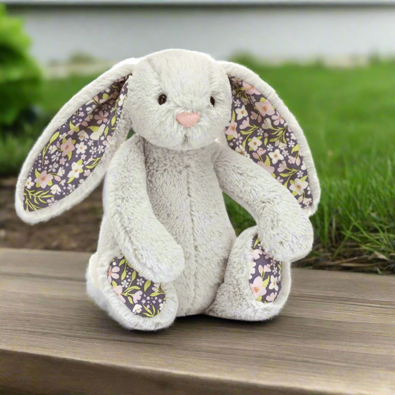 Jellycat Small Blossom Silver Bunny - Bloom mulveys.ie nationwide shipping