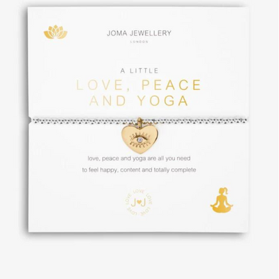 Joma Jewellery Love, Peace and Yoga bracelet  mulveys.nationwide shipping