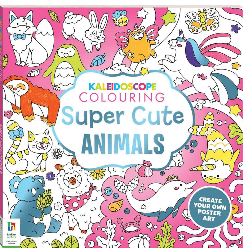 Kaleidoscope Colouring Book: Super Cute Animals mulveys.ie nationwide shipping