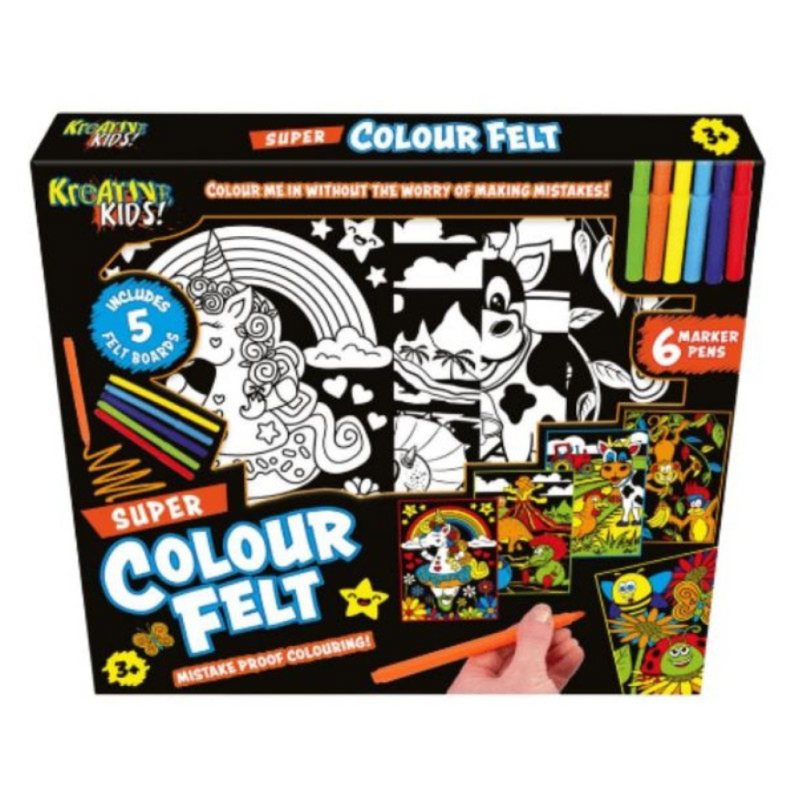 Kreative Kids Super Colour Felt Kit  mulveys.ie nationwide shipping