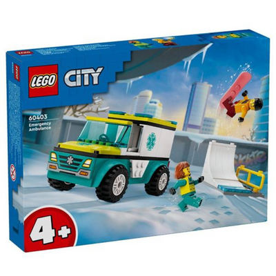 Lego City  Emergency Ambulance & Snowboarder mulveys.ie nationwide shipping