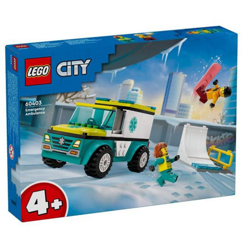 Lego City  Emergency Ambulance & Snowboarder mulveys.ie nationwide shipping