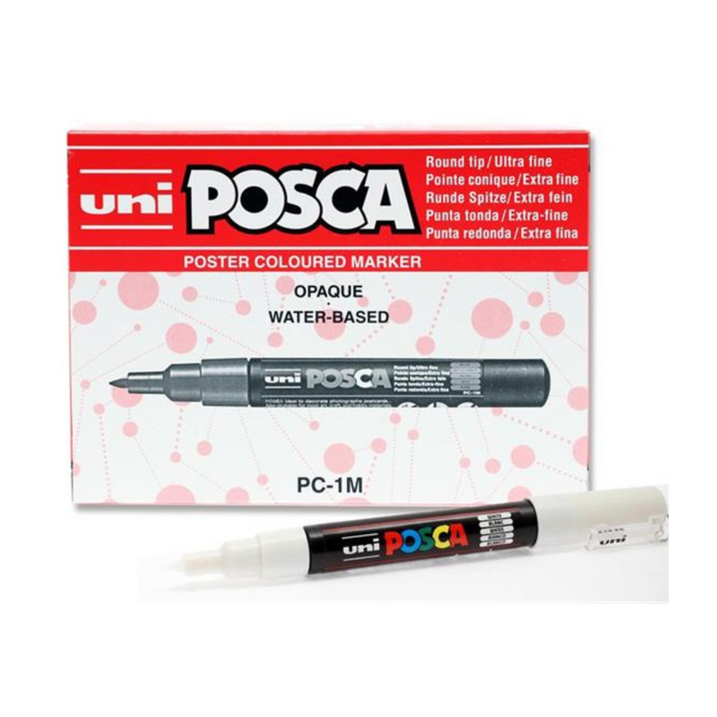 Posca* Uni Posca Pc-1m 0.7mm Bullet Tip Permanent Marker - White mulveys.ie nationwide shipping