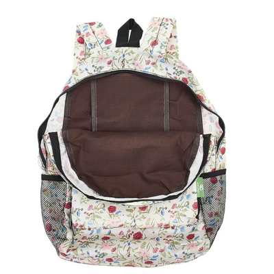 Eco Chic Beige Floral Backpack mulveys.ie nationwide shipping