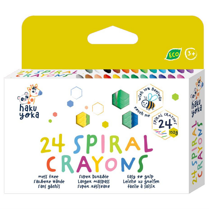 Haku Yoka Spiral Crayons - 24 Colours