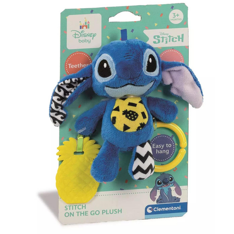 Clementoni Stitch Soft Rattle Travel Plush