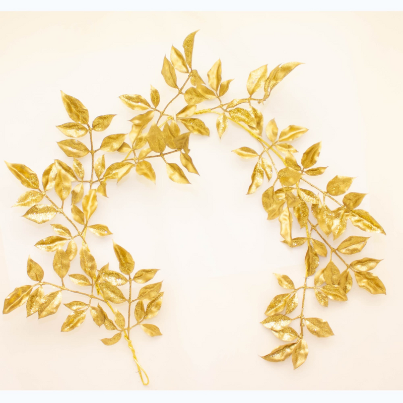 Enchante Gold Leaf Garland 115cm