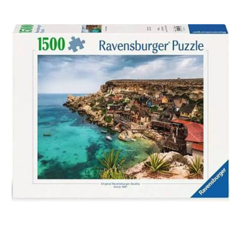 Popeye Village, Malta, 1500 piece puzzle mulveys.ie nationwide shipping