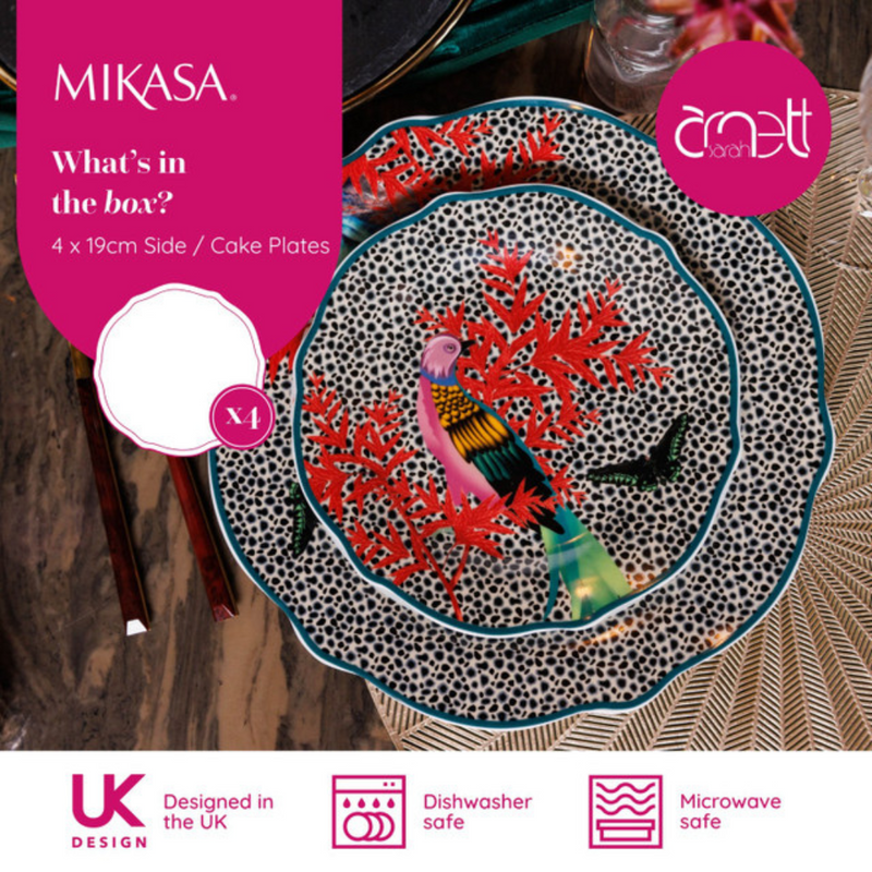 Mikasa x Sarah Arnett Porcelain Side Plates, Set of 4, 19cm mulveys.ie nationwide shipping