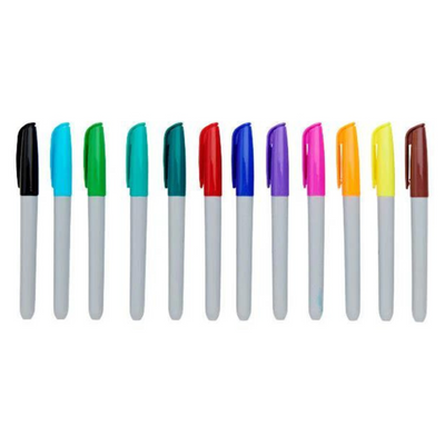 Pro:Scribe Permanent Markers - Pack of 12