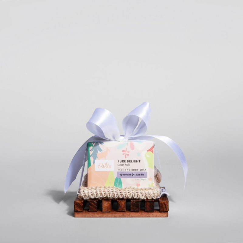 Pure Oskar Pure Delight Soap & Wooden Dish  mulveys.ie nationwide shipping