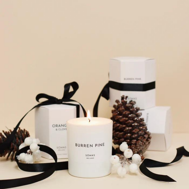 SÓMAS STUDIO Burren Pine Candle mulveys.ie nationwide shipping