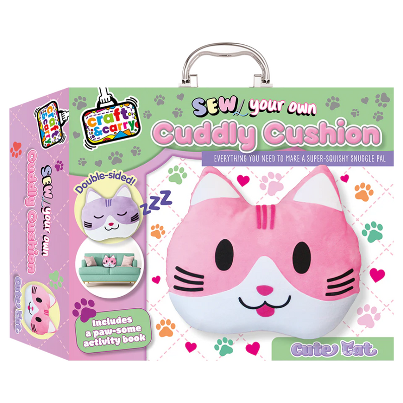 Sew Your Own Cuddly Cushion Kit: Cute Cat mulveys.ie nationwide shipping