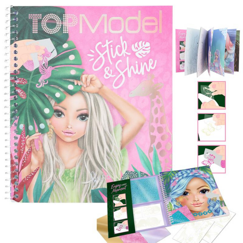 TOP Model Colouring Book Stick & Shine mulveys.ie nationwide shipping