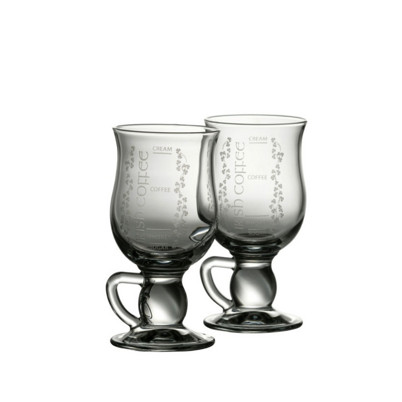 Galway Crystal IRISH COFFEE PAIR mulveys.ie nationwide shipping