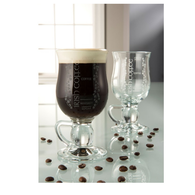 Galway Crystal IRISH COFFEE PAIR mulveys.ie nationwide shipping