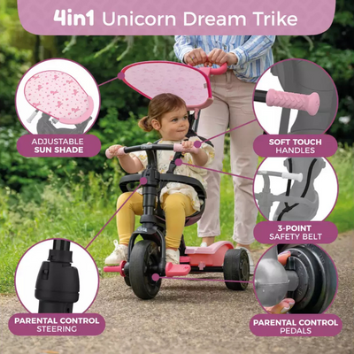 Unicorn Dream 4 in 1 Trike