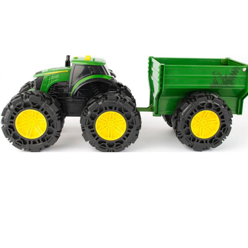 JOHN DEERE LIGHTS AND SOUNDS TRACTOR WITH WAGON MULVEYS.IE NATIONWIDE SHIPPING