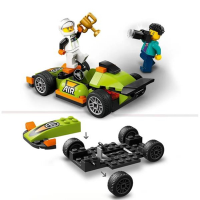 Lego City  Green Race Car