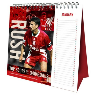 2025 Calendar Liverpool FC Month to View Football Desk Easel