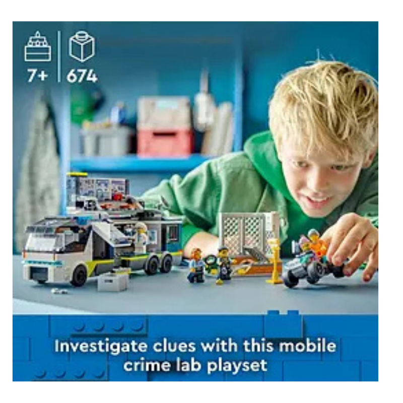 LEGO City Police Mobile Crime Lab Truck Toy