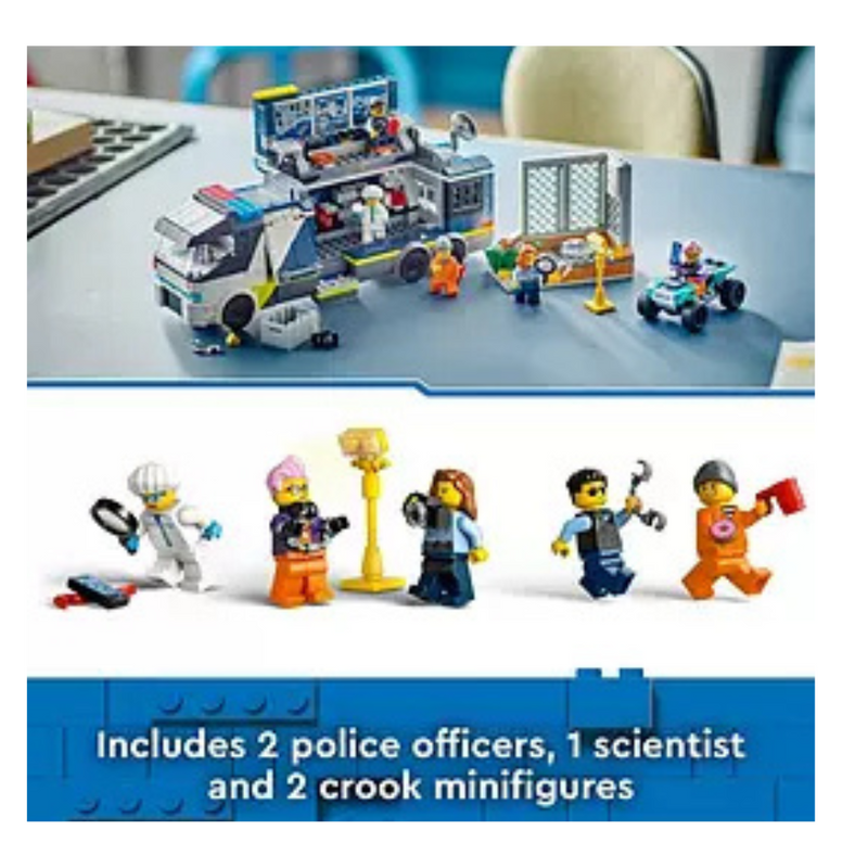 LEGO City Police Mobile Crime Lab Truck Toy