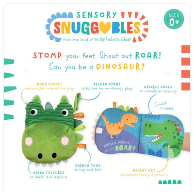 Sensory Snuggables Dinosaur Puppet Soft Book