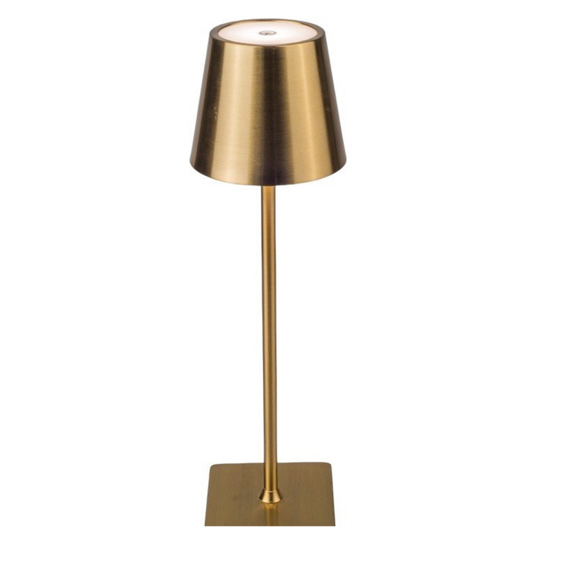 Antique Gold Led Rechargeable Lamp