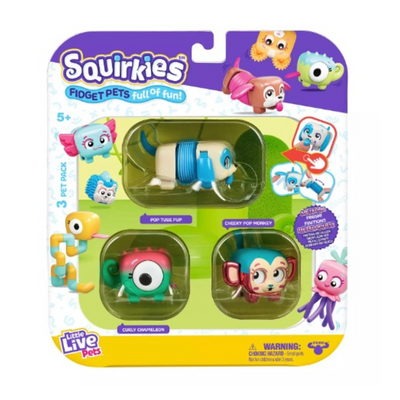 Little Live Pets Squirkies: 3 Pack: Metallic Cheeky Pop Monkey mulveys.ie nationwide shipping