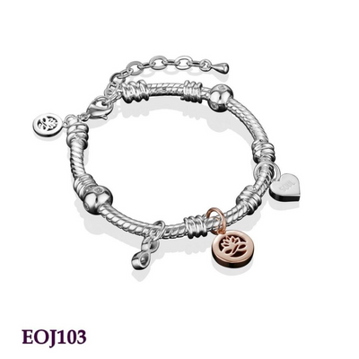 Newbridge Silverware TI..Amo Silverplated Charm Bracelet mulveys.ie nationwide shipping