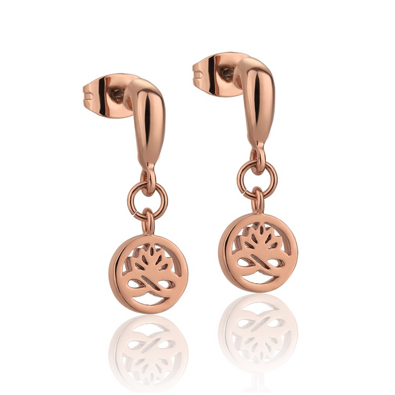 Newbridge Rose Gold Plated Stud Earrings mulveys.ie nationwide shipping