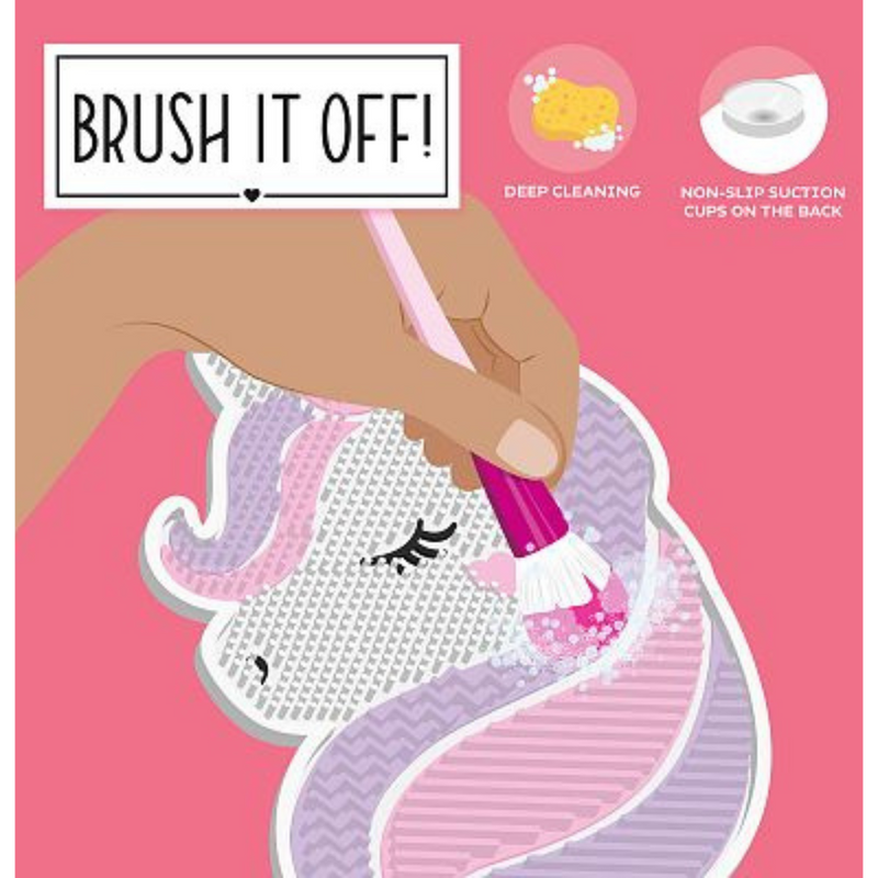 MAKE UP BRUSH CLEANING PAD- UNICORN