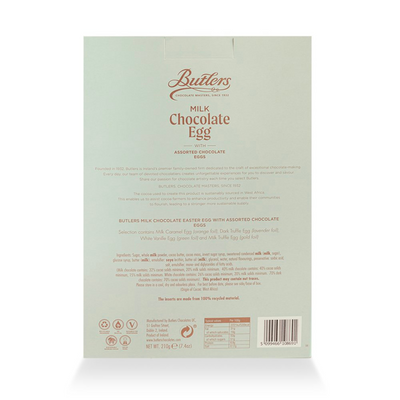 Butlers Boxed Easter Egg 210G  mulveys.ie nationwide shipping