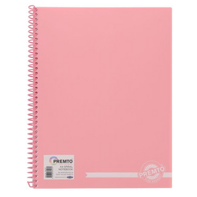 Premto Pastel A4 160pg Pp Spiral Notebook 5 Asst mulveys.ie nationwide shipping