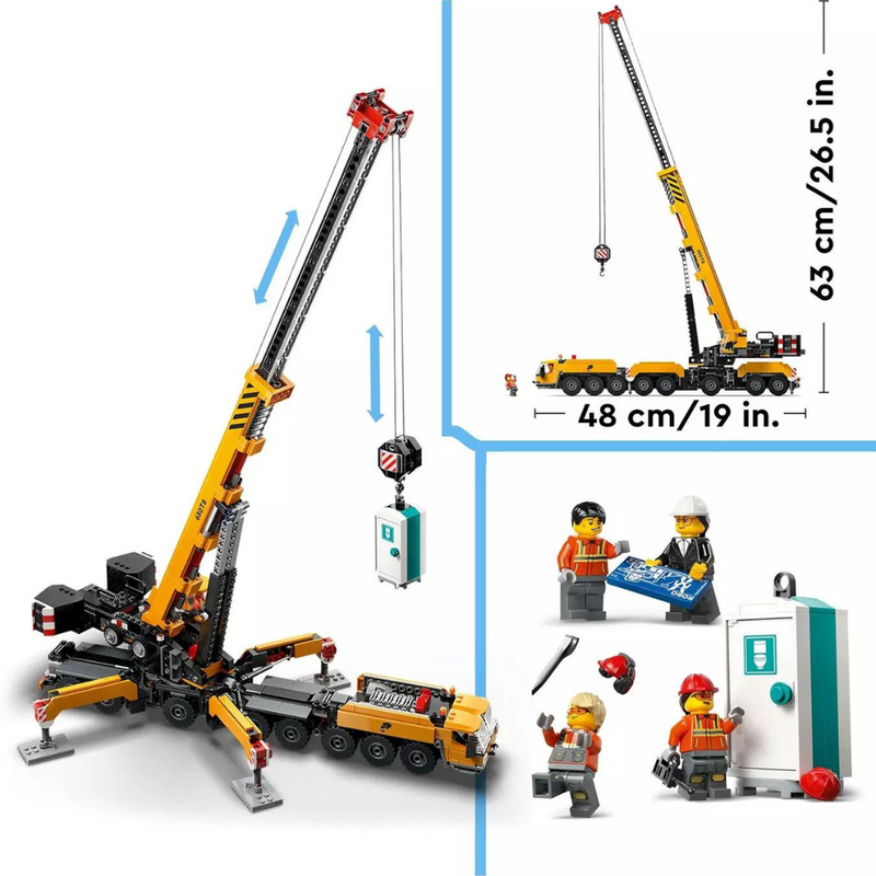 LEGO City Yellow Mobile Construction Crane Toy 60409 mulveys.ie nationwide shipping