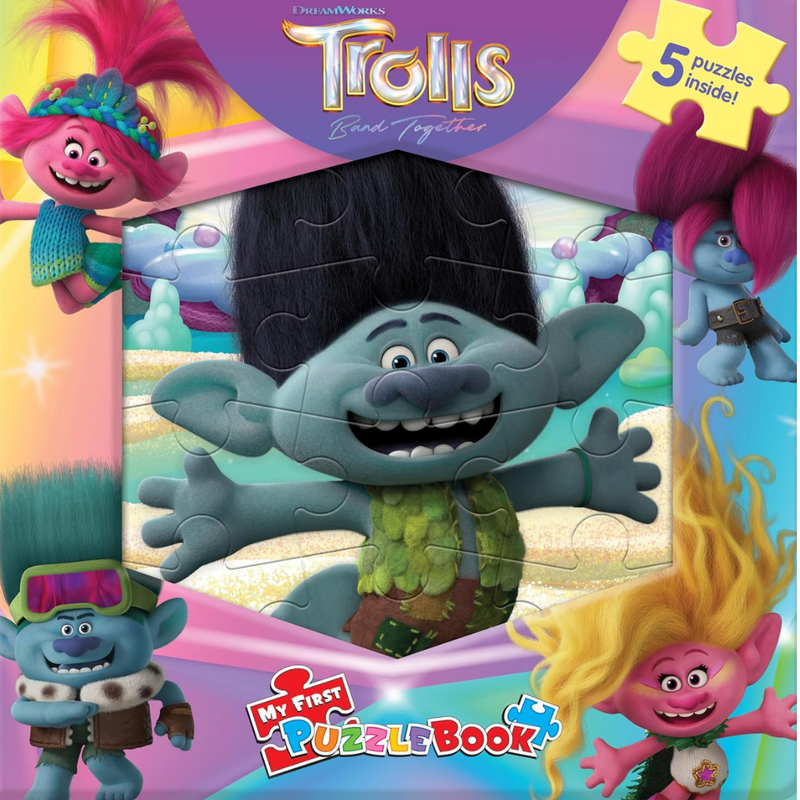 Phidal – Trolls Band Together My First Puzzle Book - Jigsaw Book for Kids Children mulveys.ie nationwide shipping