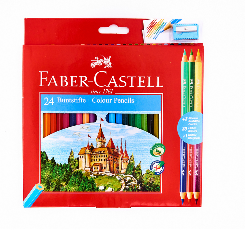 Faber Castell Colouring Pencils 24 Pack  mulveys.ie nationwide shipping