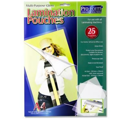 A4 Laminating Pouches 25 pack mulveys.ie nationwide shipping