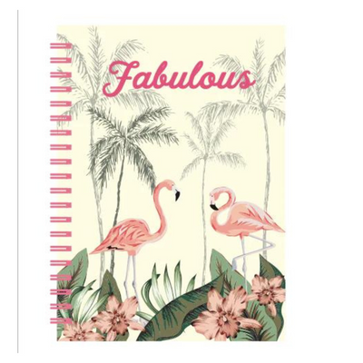 Flamingo Paradise Hardback Journal mulveys.ie nationwide shipping