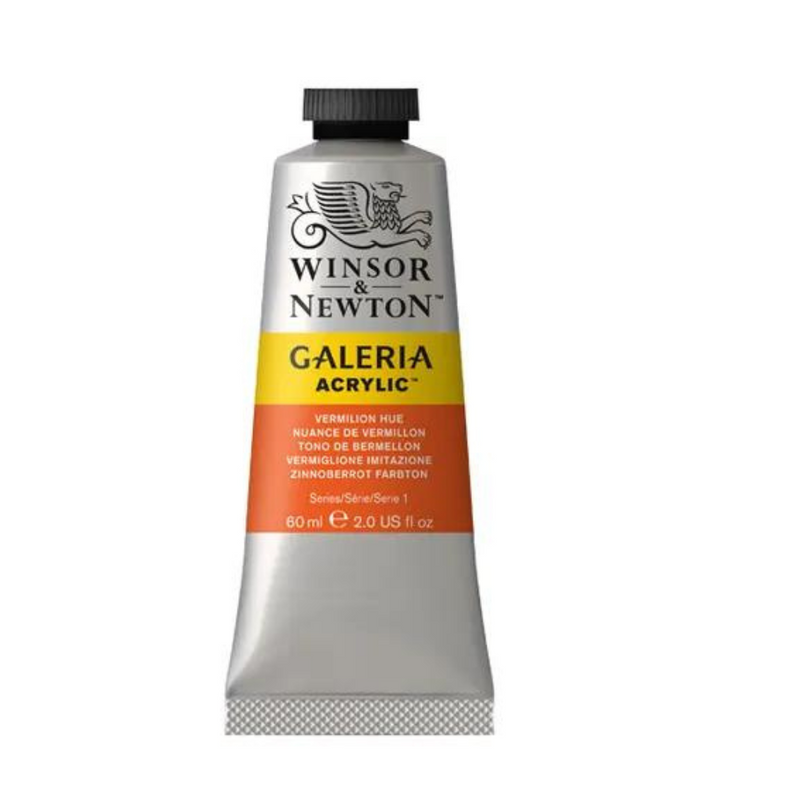 Winsor & Newton Galeria Acrylic Paint 60ml Vermilion Hue mulveys.ie nationwide shipping